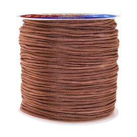 Mandala Crafts Strings Lift Cords - Roman Shades Cord Oak 2mm Nylon Cord - 109 Yds Braided Nylon String