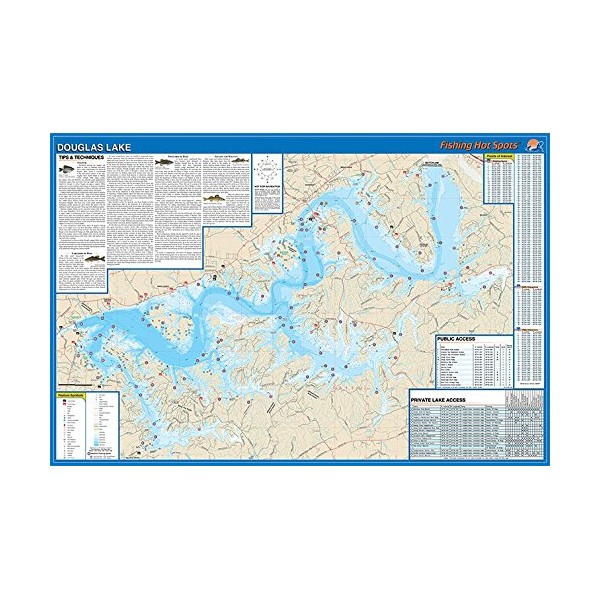 Douglas Lake Fishing Map