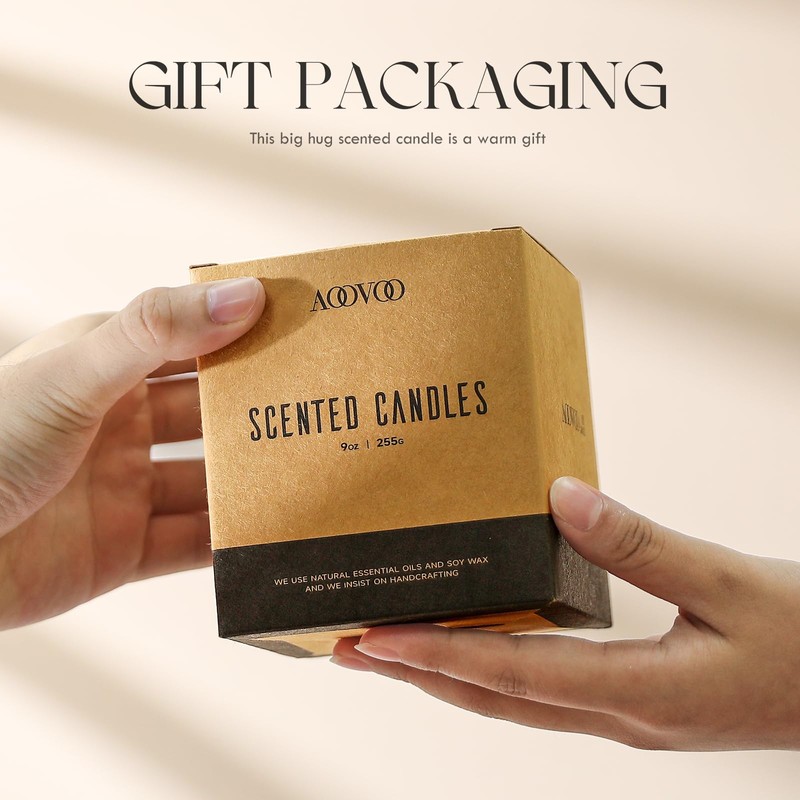 AOOVOO Eucalyptus Mint Candle - Eucalyptus Candle, Scented Candles, Soy