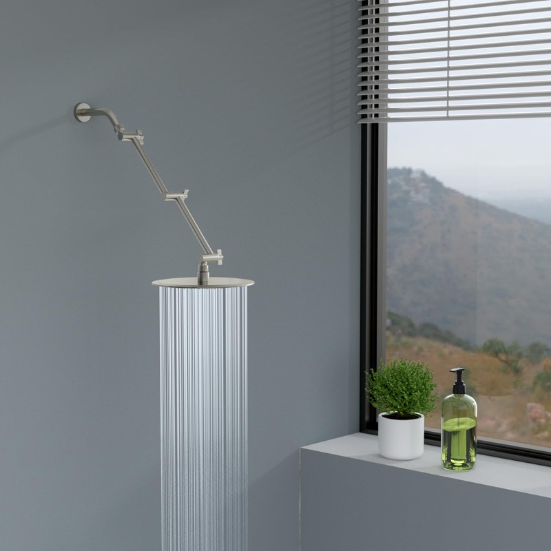 Lordear Shower Arm Extension 16 Inch Foldable Shower Head Extension