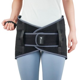 Inflatable Pelvic Support Belt for Women and Men, Adjustable Pressure SI Joint Brace for Postpartum Recovery, Pelvic Tilt Correction, Hip & Pubic Symphysis Pain Relief (L)