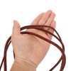 sourcing map Braided Leather Cord, Round Leather Bolo Tie String