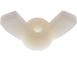 Nylon Wing Nut 8-32 - Butterfly Nut Wing Nut Butterfly Wing Nut Fasteners - Nylon Wing Nuts 8-32 Wing Nuts Natural Nylon Finish (50)