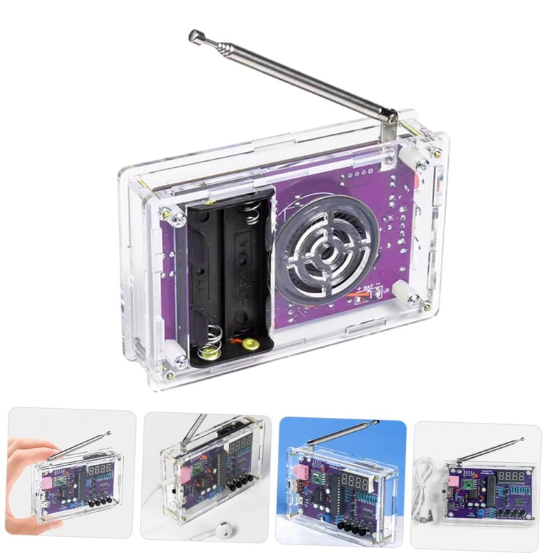 KICHOUSE 1Set DIY Radio Assembly Kit for Beginners Complete Fm