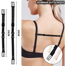 20 Piezas Extensor de Brasier para Mujer, Tirantes para Brasier Ajustables, Extensor Elástico para Sostén, Alargador de Sujetador, Levanta Busto, Accesorios para Sujetador