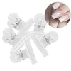 Clips de uñas, curva, C, 4 colores, clips de extensión