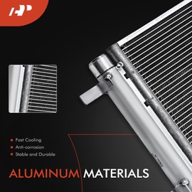 A-Premium A/C Condenser Replace# 97606J3290 - Compatible with 2020-2021 Kia Soul, 2019-2021 Hyundai Veloster, L4 1.6L