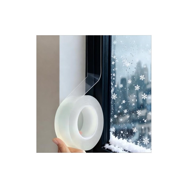 2 Pcs Window Sealing Tape 2-Inch x 33 Feet Draft