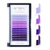 ACTROL Colored Eyelash Extensions Easy Fan 13mm Ombre Purple D