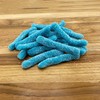 BLUE RASPBERRY SOUR GUMMY WORMS 1 POUND BAG Sweet Snack