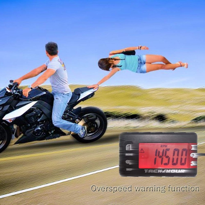Hour Meter Bike, Digital Tachometer Cultivator, Engine Hour Meter, Generator,
