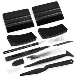EHDIS Vinyl Wrap Tool Window Tinting Kit with Vinyl Squeegee,Detachable Knife, Shank Gasket Squeegee,Micro Wrap Stick for Car Wrapping,Car Privacy Film Installation