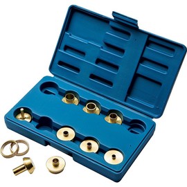 Rockler Router Guide Bushing Kit (11 Pieces) - Bush Router Guide Works w/Template, Pattern, or Jig - Router Template Fits Any Base w/a 1-1/4" Diameter Center Hole - Guide Set Includes Storage Case