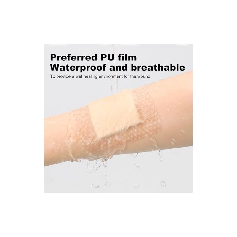 Silicone Foam Dressing 3x3 Gentle Border, Super Absorbent Wound Dressing,
