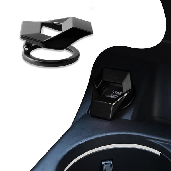 Universal Engine Start/Stop Button Cover, Car Power Control Zinc Alloy