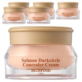 Skinfood Salmon Dark Circle Concealer Cream 10g, 6 pieces, No. 2 Salmon Beige / 스킨푸드 연어 다크서클 컨실러 크림 10g, 6개, 2호 살몬 베이지