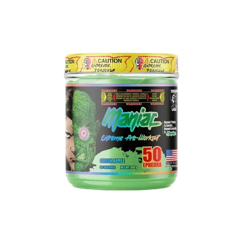 Pre Work Maniac Terror Labz Sabor Manzana