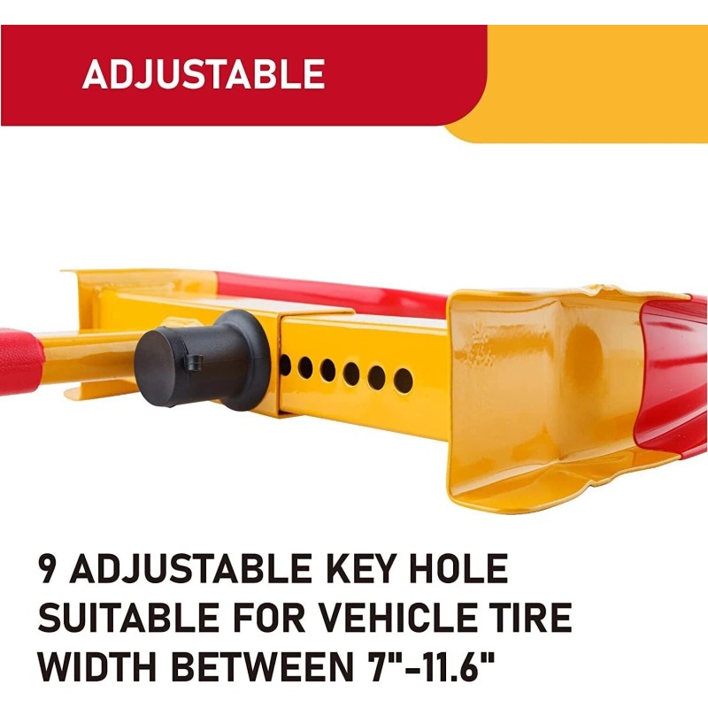 Cartman Heavy Duty Trailer Lock Wheel Clamp