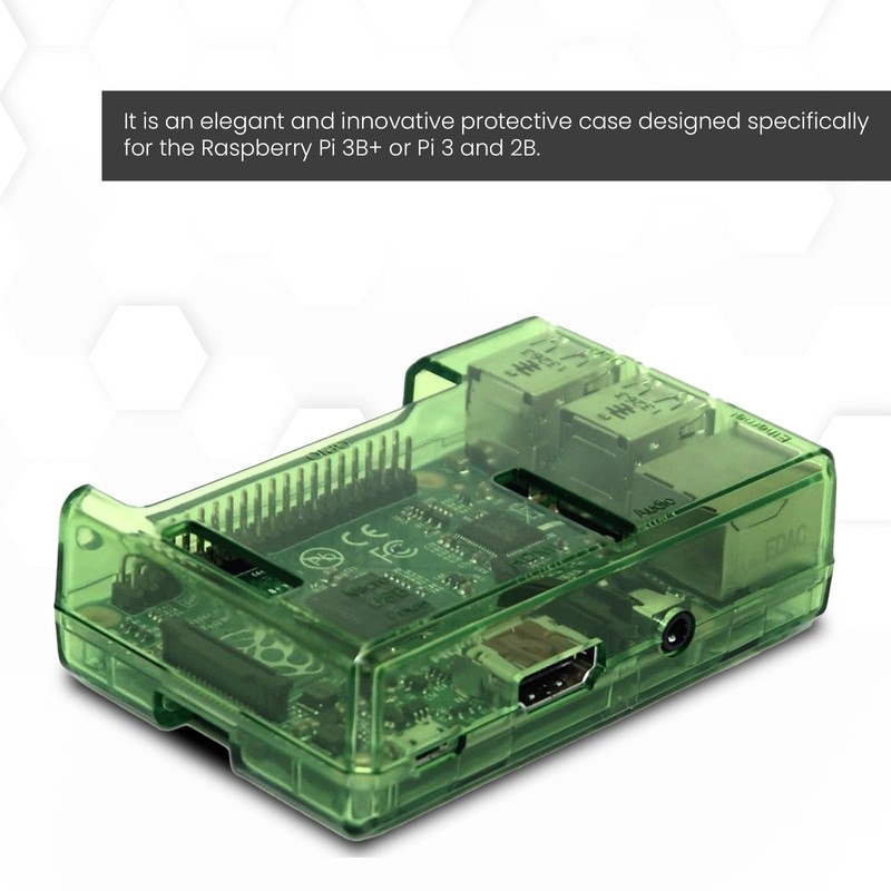 sb components Premium Green Case for Raspberry Pi 3 B+,