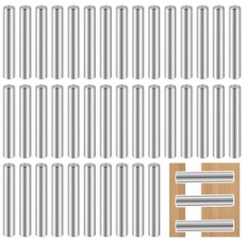 Pack of 40 Shelf Brackets, 6 x 40 mm Cylinder Pins, Tension Pins, Stainless Steel, Floor Support Pin Metal, Shelf Holder for Cabinets, Furniture, Shelf Supports, Shaft Fixings