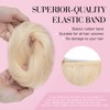 MY-LADY 100% Human Hair Messy Bun Hair Piece, Natural Wavy