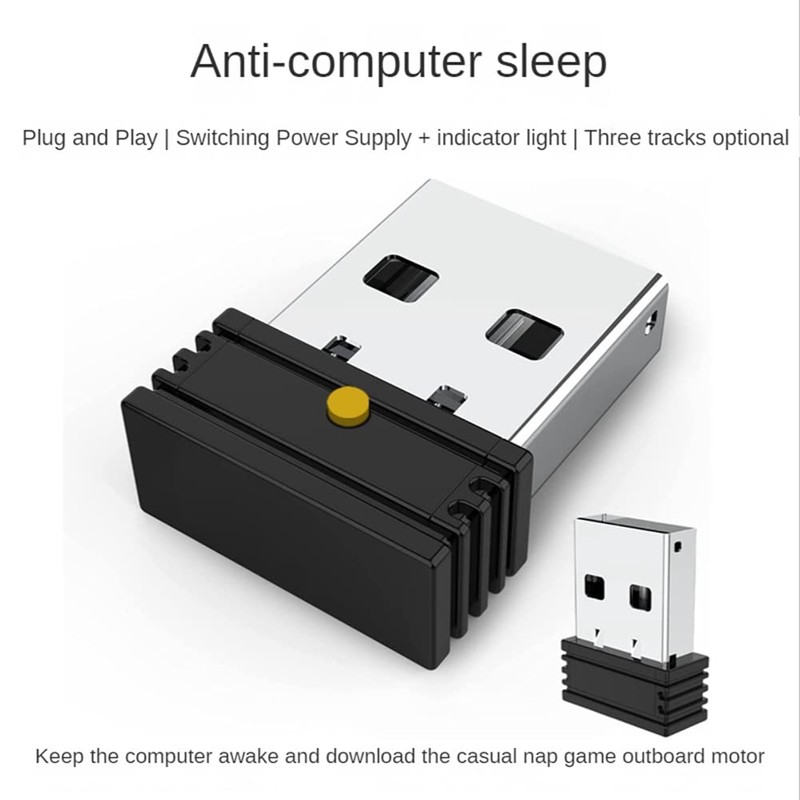 Aswalling USB Mouse Jiggler Computer Mouse Mover Jiggler Simulator Mouse