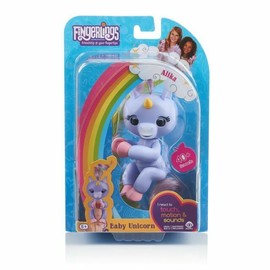 WowWee Brand New WowWee Fingerlings Alika Interactive Unicorn Toy - Light Purple