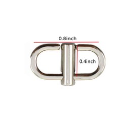 Wzong Pack of 5 adjustable metal buckles for chain strap bag to shorten your bag, metal chain length, chain links, small clip, shorten bag length accessories, 5 colours