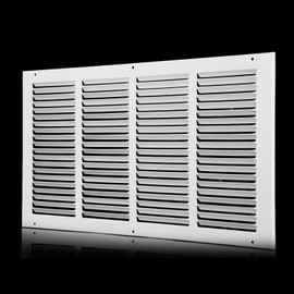 22x12 Return Air Grille(Duct Opening Size),Air Return Vent Cover,Flat Vent Cover,Rejillas De Aire Acondicionado Para Casa,Return Air Grilles,Outer Dimensions:23.75"Wx13.75"H(22"W x 12"H, Duct Opening)