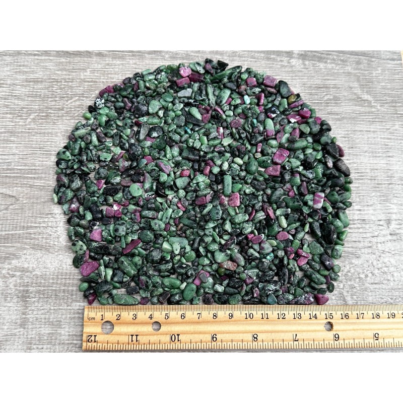GAF TREASURES Wholesale Natural Semi Tumbled Ruby Zoisite Gemstone Chips,