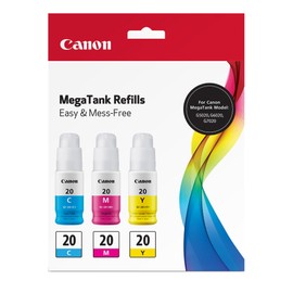 Canon GI-20 CMY Ink Bottle Value Pack