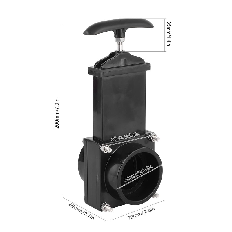 Waste Drain Motorhome RV,Caravan Waste,Rv Waste Valve,50mm RV Drain Valve,Dump