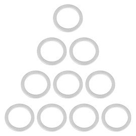 X AUTOHAUX Drain Washers Oil Drain Washers for M18 90430-18008 Toyota Silver Tone 10 Pack