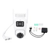 PTZ Security Camera WiFi Dual Lens 4MP Night Vision Motion