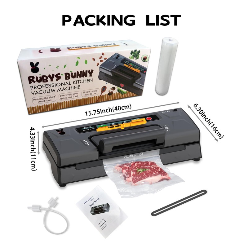 Precision Vacuum Sealer,120W Powerful 90Kpa Sealer For Food Storage,Household 8-in-1