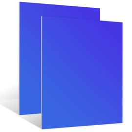 Frddiud Anodized Aluminum Sheet Metal 11.3 x 11.3 x 1/32 Inch Metal Plates Engraving Blanks for CNC Laser Engraving DIY Card, 0.8MM Thin Decorative Aluminum Sheets for Crafting (Blue 2)
