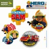 Mono-Quick 367 Fireman Sam Iron-On Sew-on Patches Polyester Multicoloured MD