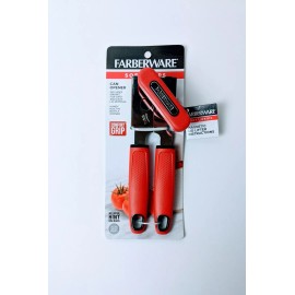 Farberware Faberware Soft Grips Red Can Opener Comfort Grip Soft Handles Bottle Opener