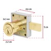 Hermex CM-25L, Cerradura para mueble con cilindro de 36mm, acción