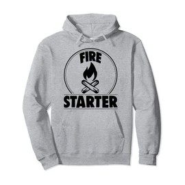 Fire Starter Tee Shirt Men Campfire Starter Pullover Hoodie