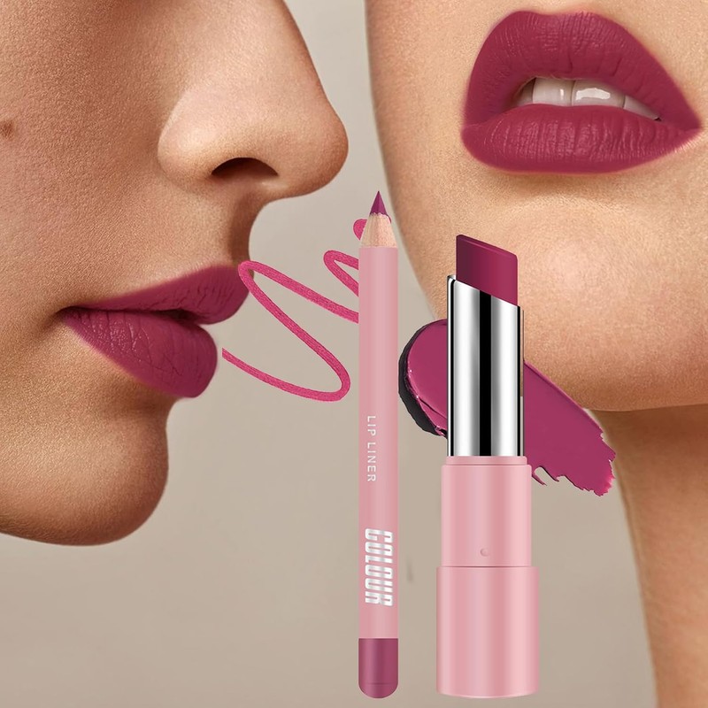 Bálsamo Labial Tintado Hidratante - Delineador de Labios de Tinte