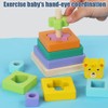 Wooden Tower Stacking Ring Toys for Kids Building Blocks Tower