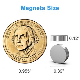 DIYMAG 300 unidades de refrigerador pequeño de níquel cepillado de alta calidad, imanes de oficina, 0.236 x 0.079 in | Mini imanes de neodimio de tier