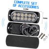 4PCS 12 Strobe LED Amber Hazard Beacon Emergency Flashing Side
