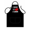 Iconic Aprons I Kiss Better Than I Cook Apron, Polyester-Cotton,
