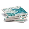 Highland Home Assorted Tumbled Tile Coaster Set - Coral Life