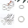 Granmagazz 20pcs Spring Gate O-Ring Round Snap Clip Zinc Alloy