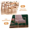 TEHAUX 8Pcs Transparent Chair Leg Floor Protectors TPE Covers for