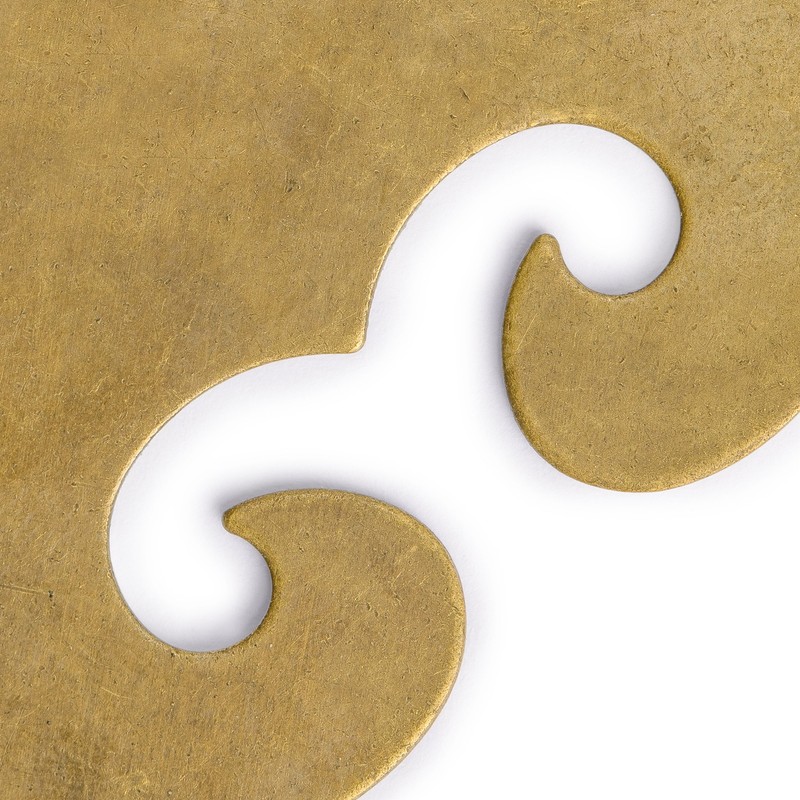 Hardware Philosophy Brass Ocean Wave Corner Plate – Set of