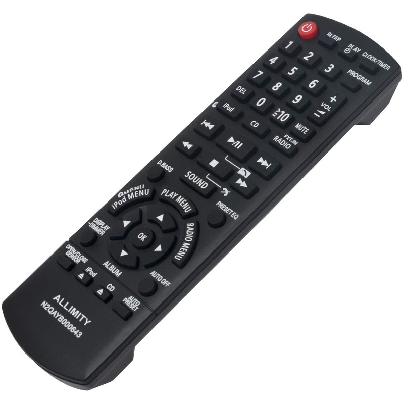 ALLIMITY N2QAYB000643 Remote Control Replacement for Panasonic HiFi System SCHC55